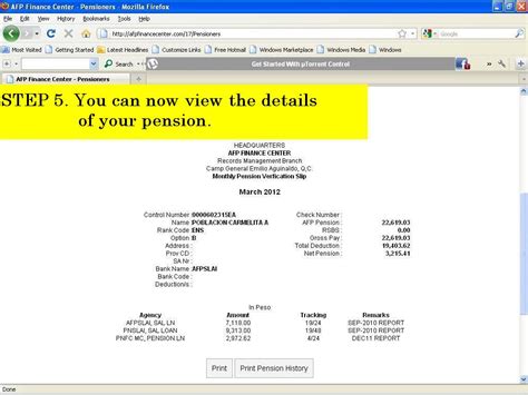 afp finance center payslip.